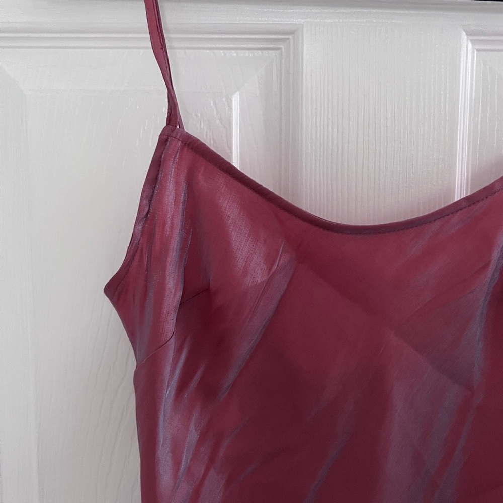 Vrg Grl 90s Muse Bias Cut Mini Dress in Dusty Rose - Picture 2 of 5